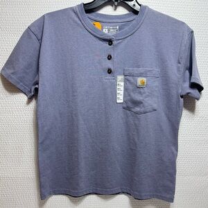 Carhartt women Blue Henley Shirt